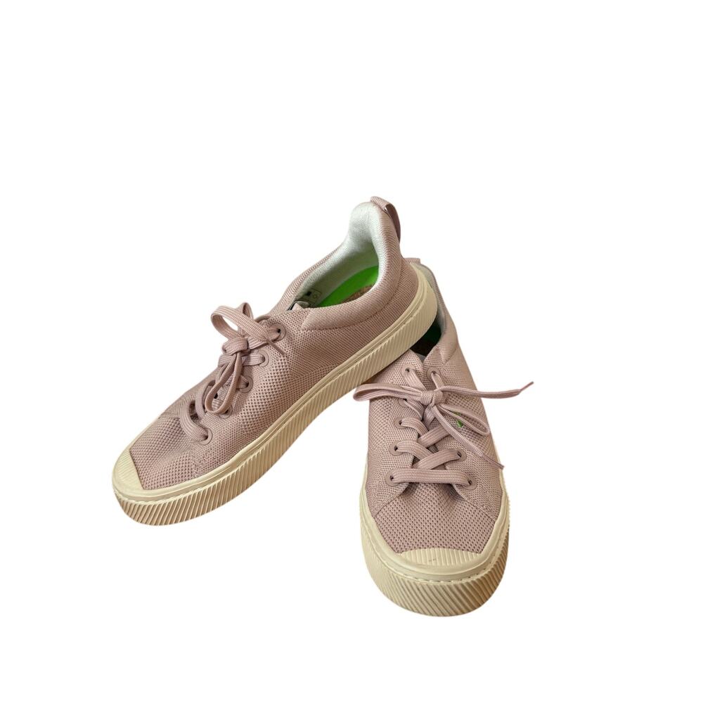 Cariuma IBI Low Rose Knit Shoes Sneakers Pink Cream Womens Size 10 - Picture 8 of 8